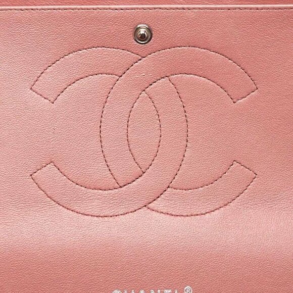 Chanel Bronze Striated Quilted Patent Leather Classic Maxi Double Flap Bag - Picture 5 of 11